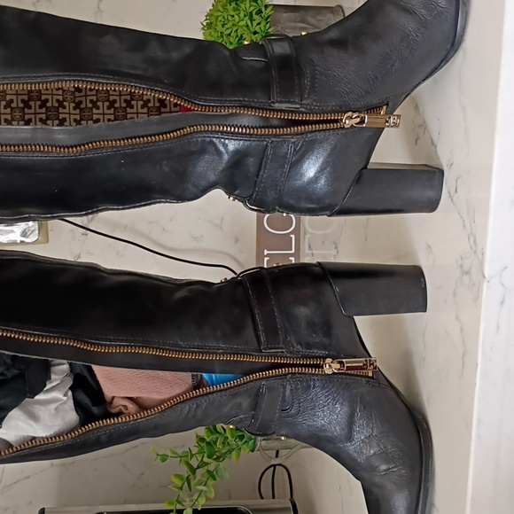 TORY BURCH Black Knee-High Leather Boots FOR WOMEN - Picture 6 of 9